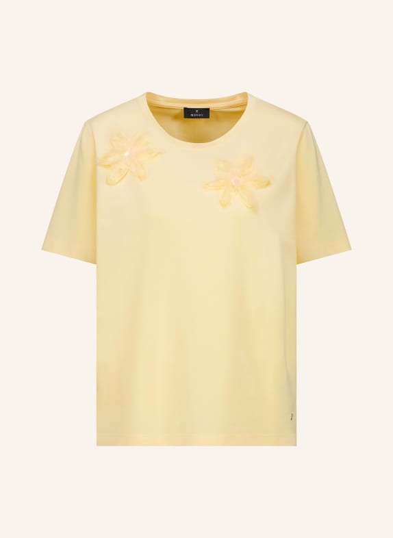 monari Tričko s flitry TMAVĚ ŽLUTÁ