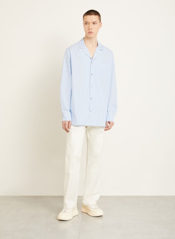 MONCLER Overhemd Comfort Fit LICHTBLAUW