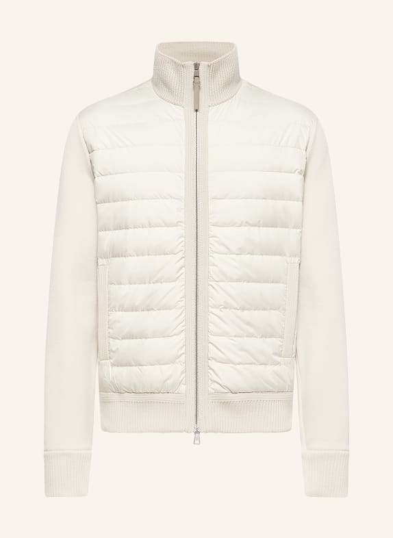 MONCLER Lightweight-Daunenjacke im Materialmix BEIGE