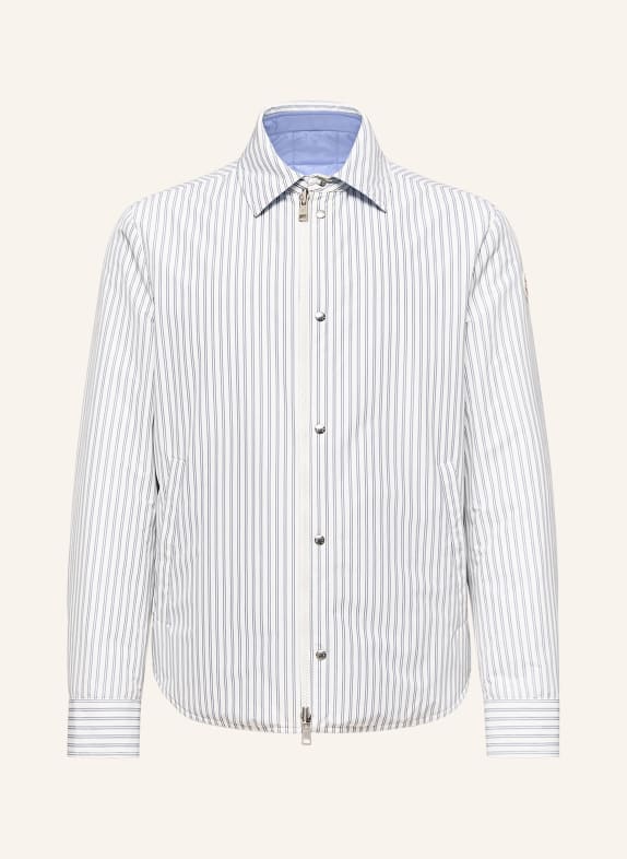 MONCLER Lightwight-Daunenjacke CRESCENT zum Wenden WEISS / DUNKELBLAU / BLAU