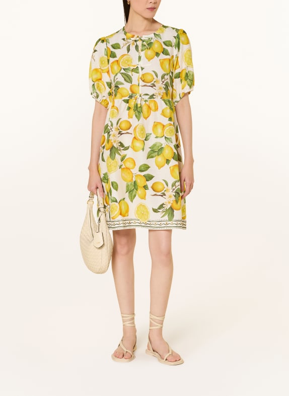 darling harbour Jurk met linnen lemon print