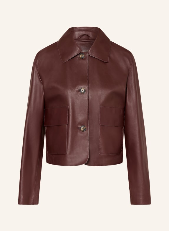 lilienfels Lederjacke DUNKELROT