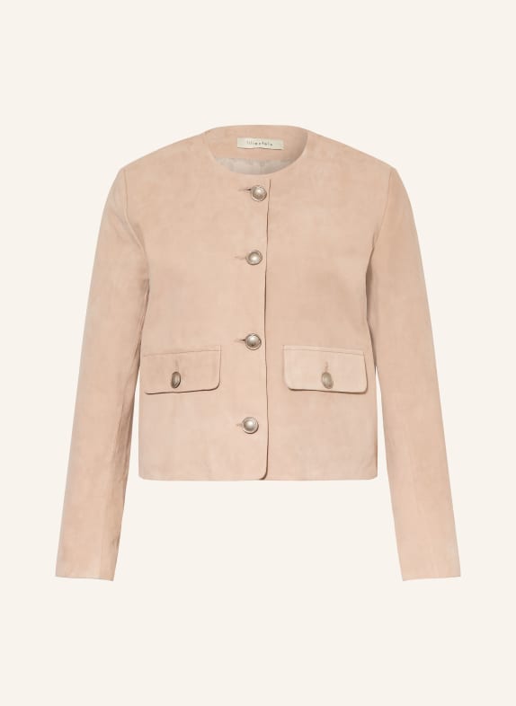 lilienfels kurtka skórzana BEŻOWY