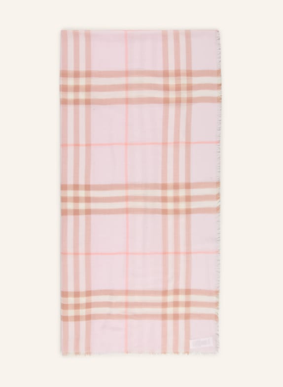 BURBERRY écharpe ROSÉ / ROSE CLAIR / VIEUX ROSE