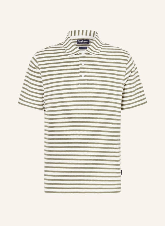 Barbour Tricou polo din tricot FARLAM CREM / OLIV