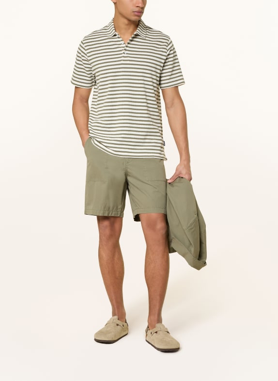 Barbour Strikket poloshirt FARLAM CREME / OLIVEN
