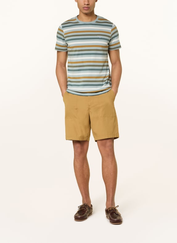 Barbour T-shirt ROKEBY GRÅ / MØRKEORANGE / HVID