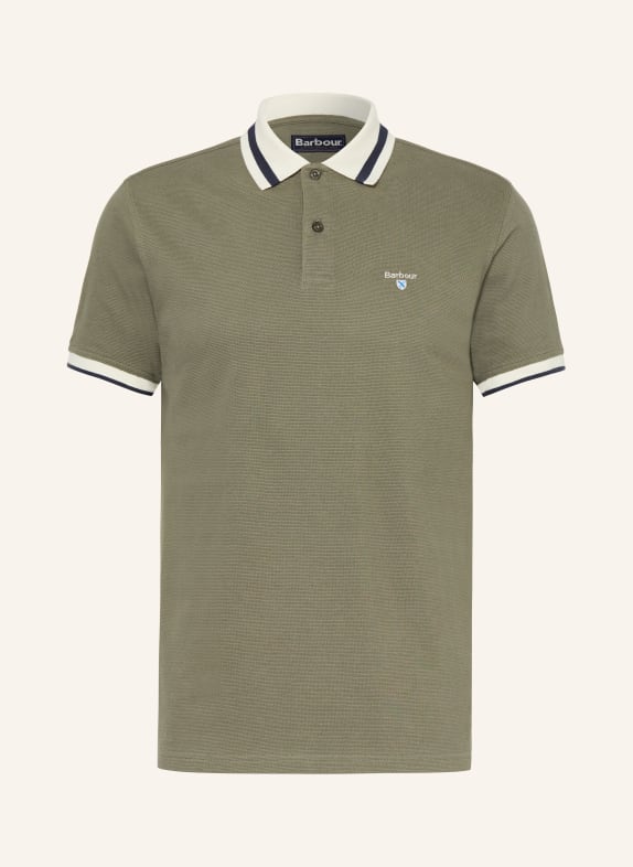Barbour Piqué-polotröja ANTHORN KHAKI / GRÄDDE