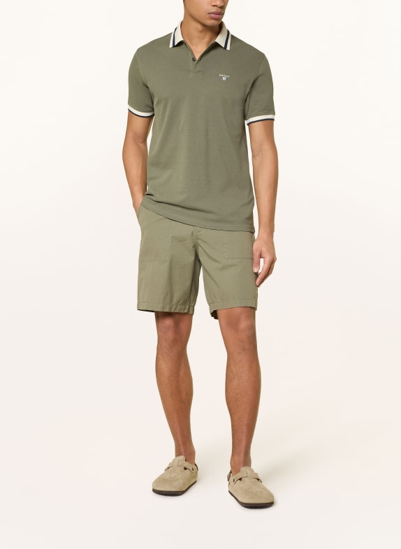 Barbour Piqué-poloskjorte ANTHORN KHAKI / CREME