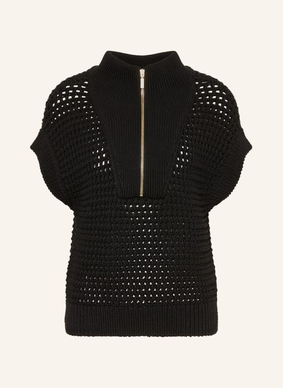 BARBOUR INTERNATIONAL NIAMH knit shirt BLACK