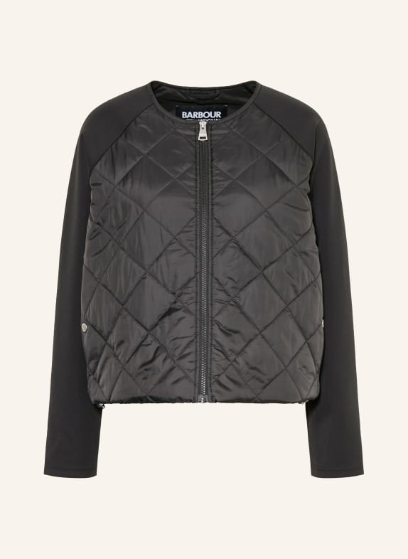 BARBOUR INTERNATIONAL SEREN quilted jacket in a mix of materials BLACK