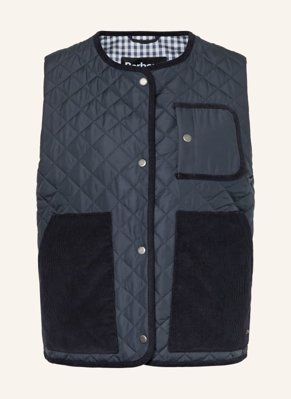 Barbour Kamizelka pikowana THULBY GRANATOWY