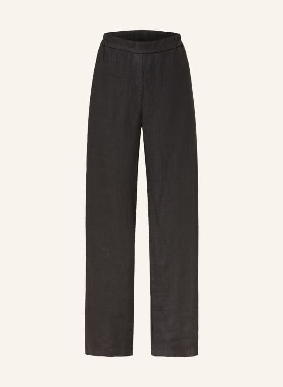 lilienfels ANTON linen wide-leg pants BLACK