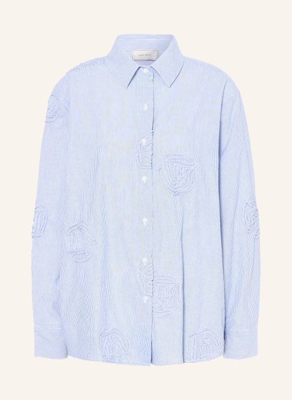 NEO NOIR DALMA DORI shirt blouse LIGHT BLUE / WHITE