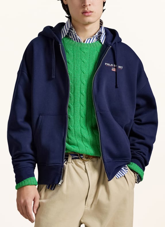 POLO SPORT RALPH LAUREN sweatjack DONKERBLAUW