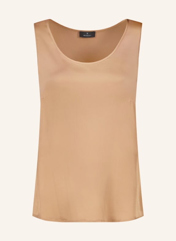 monari Haut en satin COGNAC
