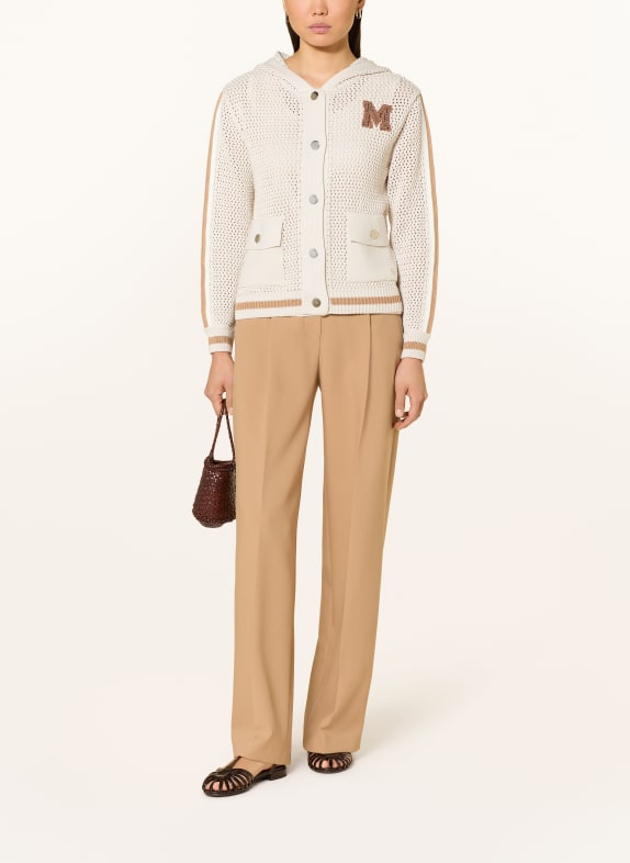 monari Strickjacke mit Schmucksteinen BEIGE / BRAUN