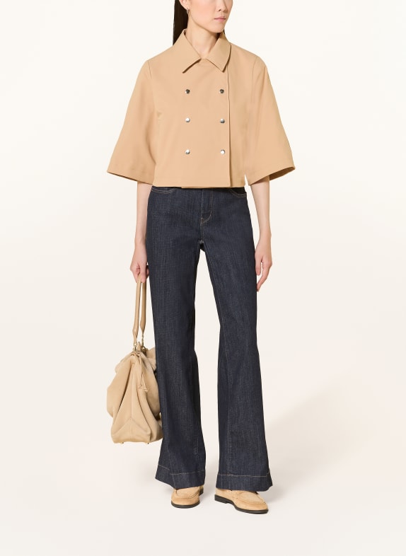 monari Veste caban à manches 3/4 CHAMEAU