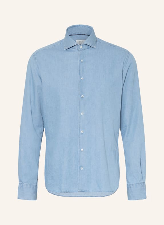 1863 by ETERNA Jeanshemd Modern Fit HELLBLAU