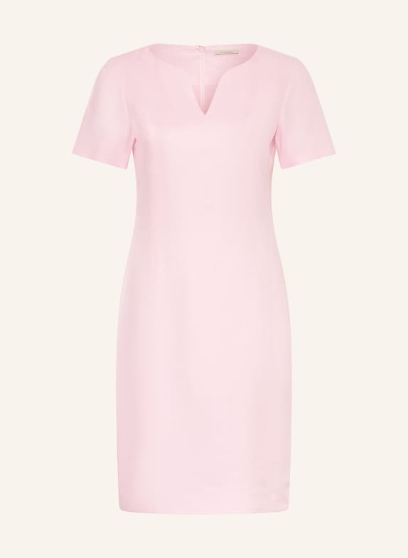 lilienfels Lněné pouzdrové šaty RŮŽOVÁ