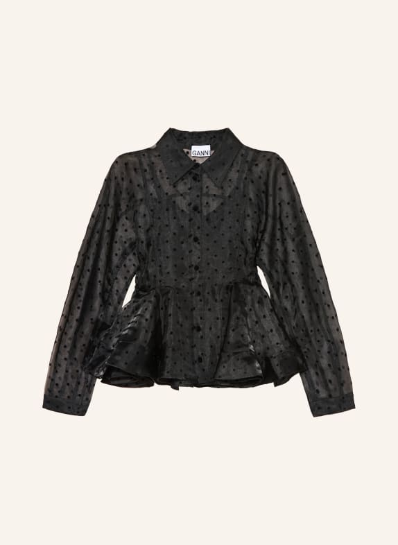 GANNI košile ČERNÁ
