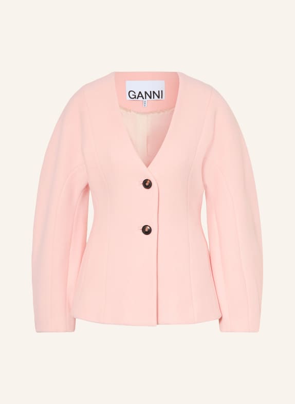 GANNI blazer LIGHT PINK