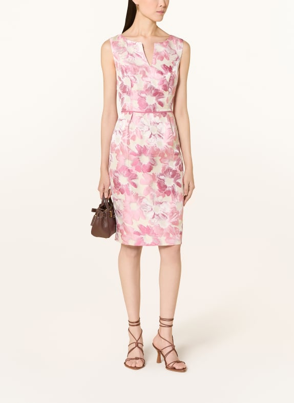 APART robe de cocktail ÉCRU / VIEUX ROSE / ROSE