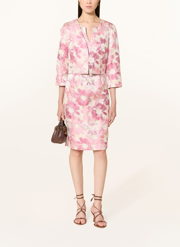 APART Jacquardbolero met 3/4-mouwen ECRU / VIEUX ROSE / ROZE
