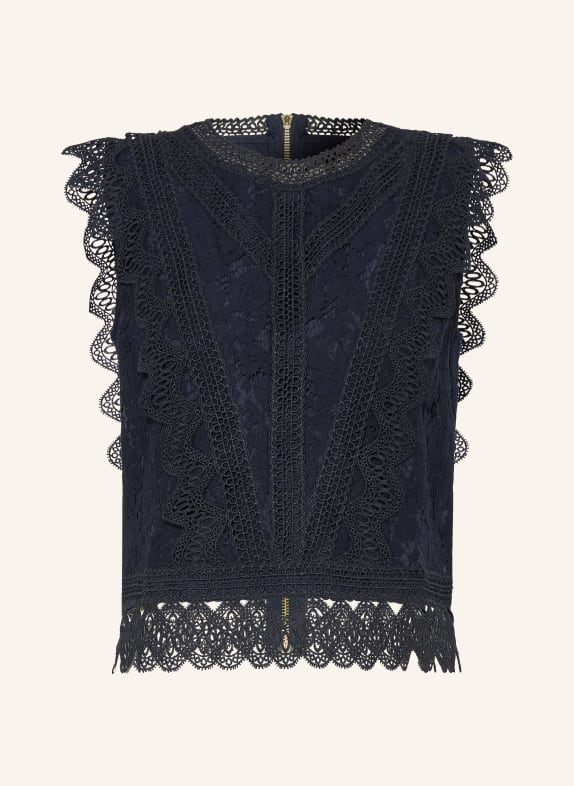 APART koszulka z koronką GRANATOWY