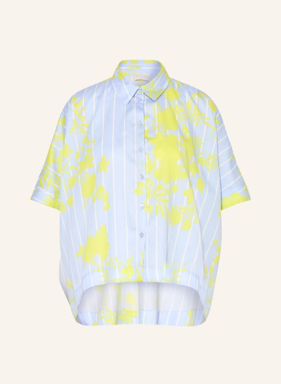 MILANO ITALY Chemise oversize BLEU CLAIR / JAUNE / BLANC