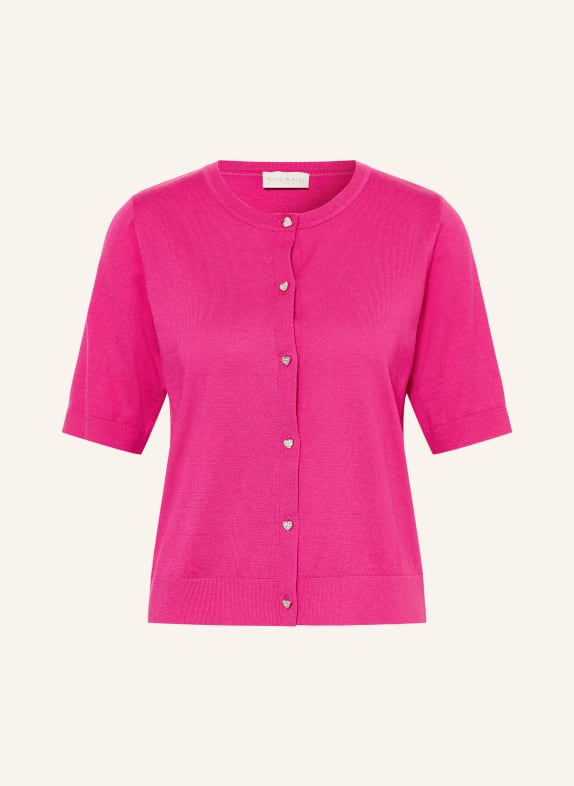 MILANO ITALY Cardigan with gemstones PINK