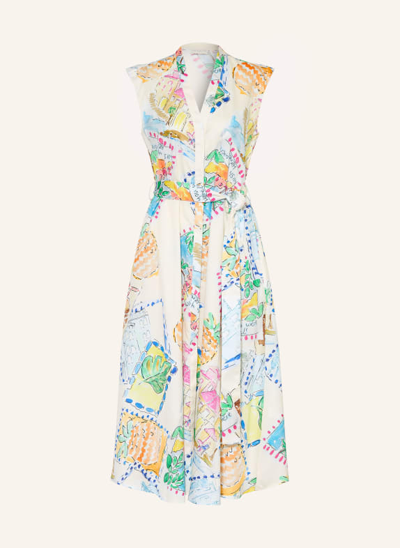 MILANO ITALY Kleid CREME / ORANGE / BLAU