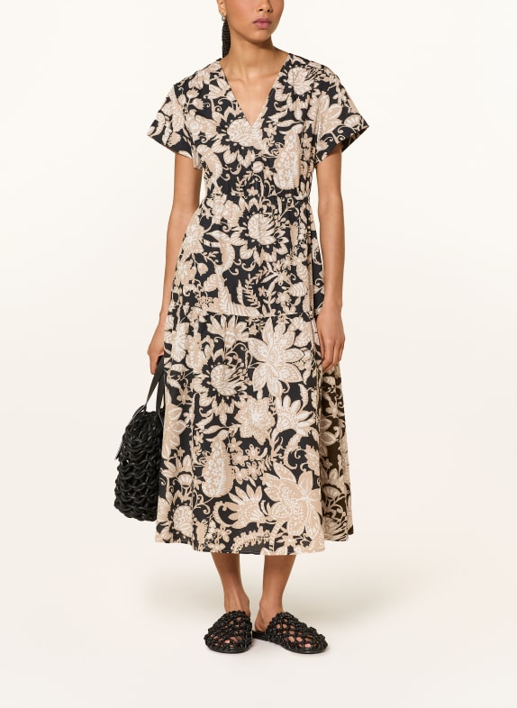 Marc O'Polo Kleid SCHWARZ / BEIGE / CREME