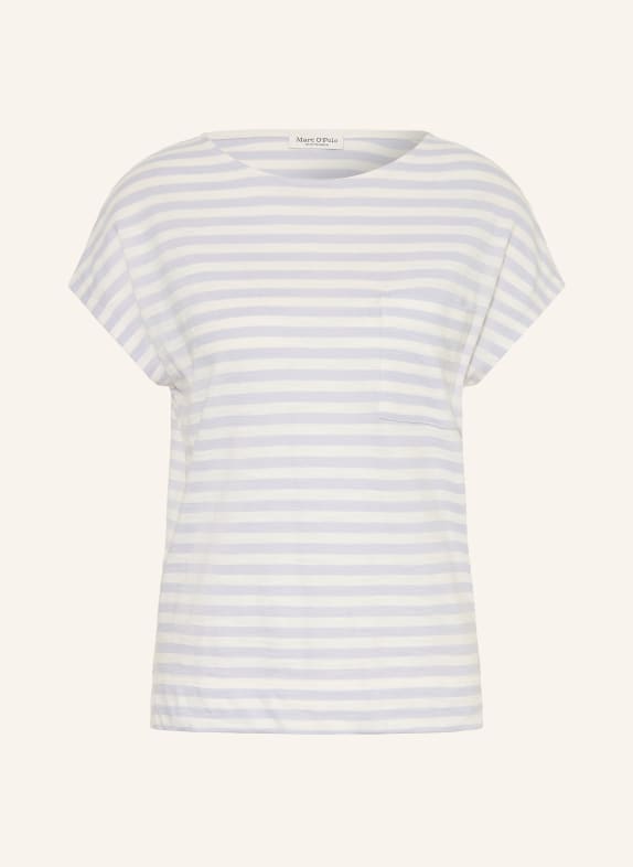 Marc O'Polo T-Shirt HELLBLAU / WEISS
