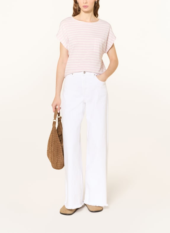 Marc O'Polo T-Shirt ROSA / WEISS