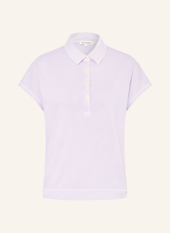 Marc O'Polo knitted polo shirt LIGHT PURPLE