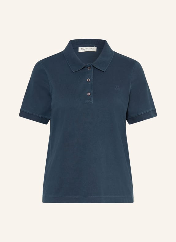 Marc O'Polo Pletené polo tričko TMAVĚ MODRÁ
