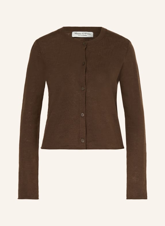Marc O'Polo Strickjacke DUNKELBRAUN