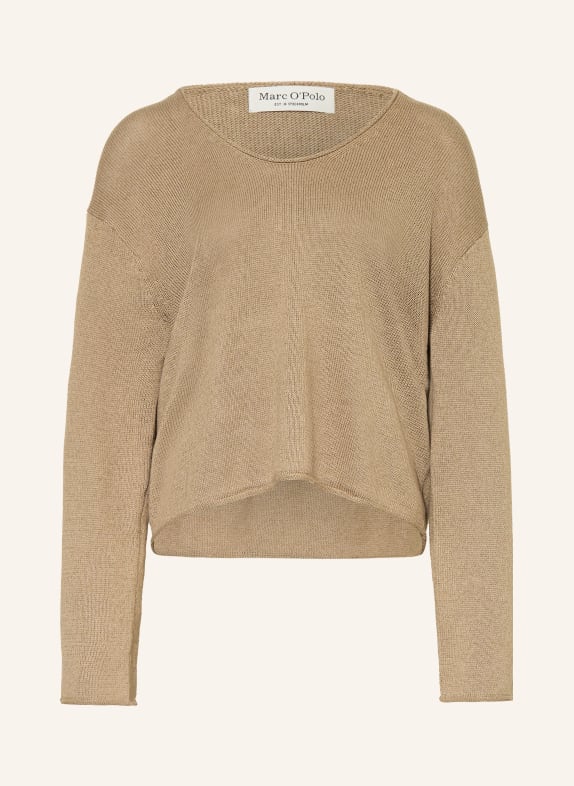 Marc O'Polo Pullover mit Leinen TAUPE