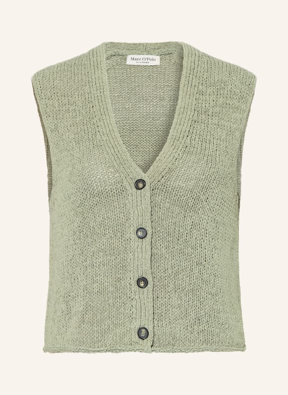 Marc O'Polo knitted vest LIGHT GREEN