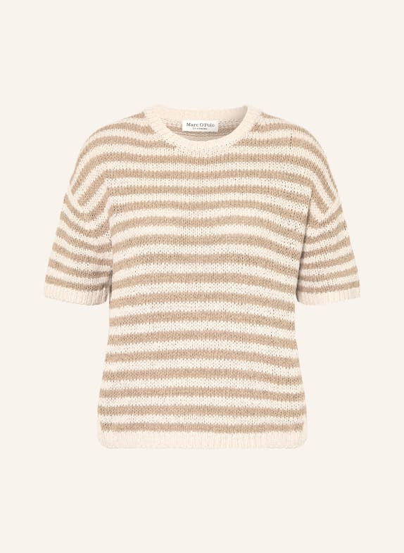 Marc O'Polo koszulka z dzianiny BEŻOWY / ECRU