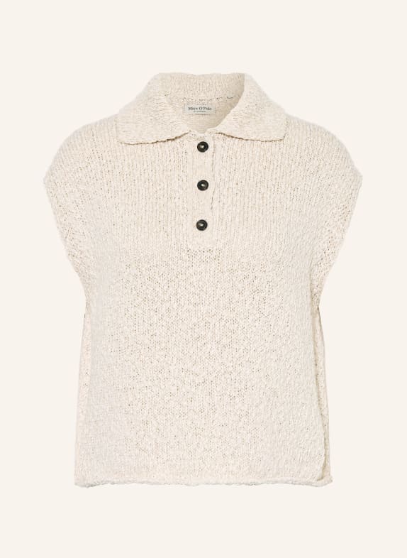 Marc O'Polo sweter bez rękawów ECRU