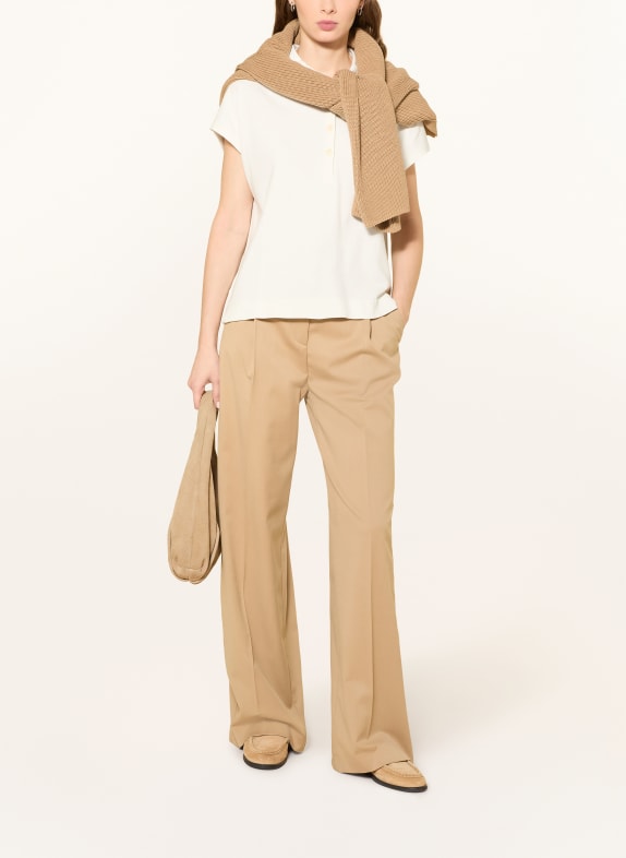 Marc O'Polo Gebreid poloshirt ECRU