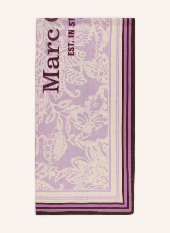 Marc O'Polo Schal HELLLILA / DUNKELBRAUN / CREME