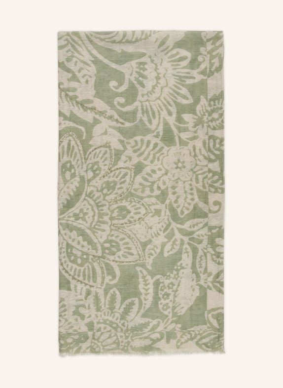 Marc O'Polo Sjaal met linnen LICHTGROEN / GROEN