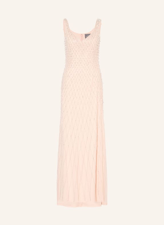 ADRIANNA PAPELL Robe de soirée avec paillettes et perles décoratives OR ROSÉ