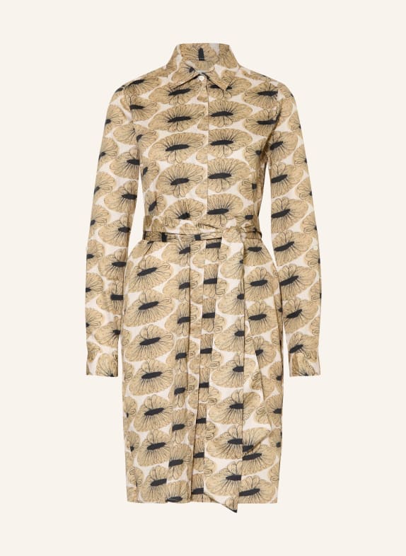 0039 ITALY Košilové šaty GRACIA BÉŽOVÁ / REŽNÁ / ČERNÁ