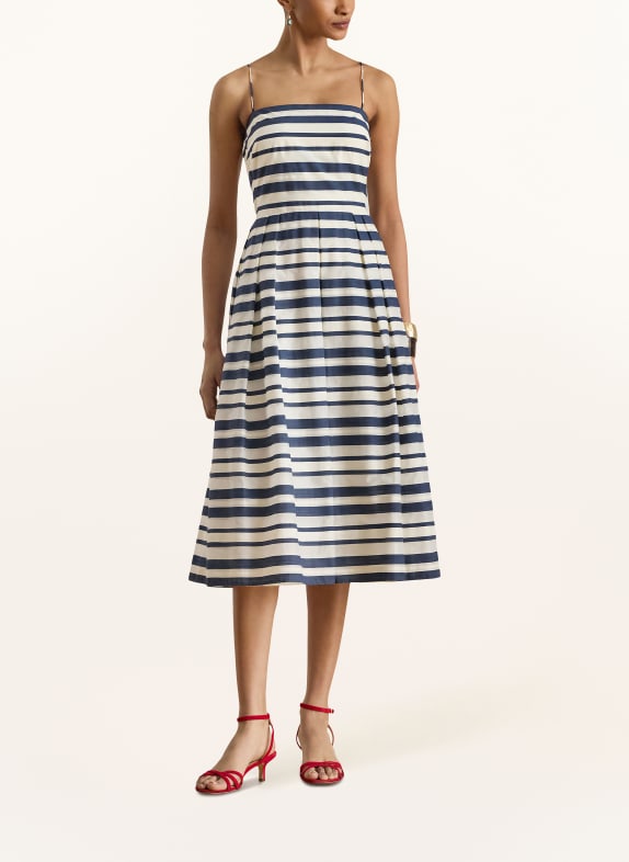 LAUREN RALPH LAUREN robe BLEU FONCÉ / CRÈME