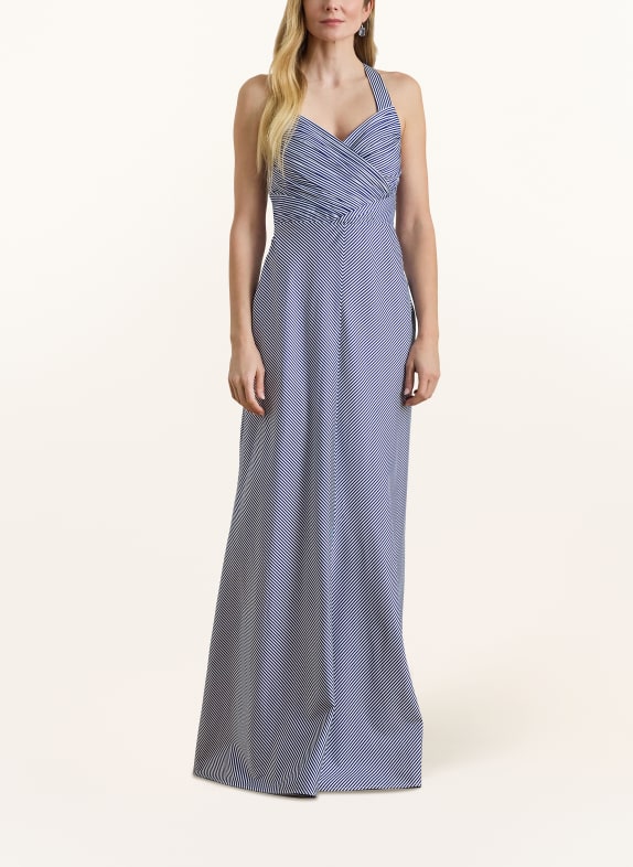 LAUREN RALPH LAUREN Kleid OKELLO BLAU / WEISS