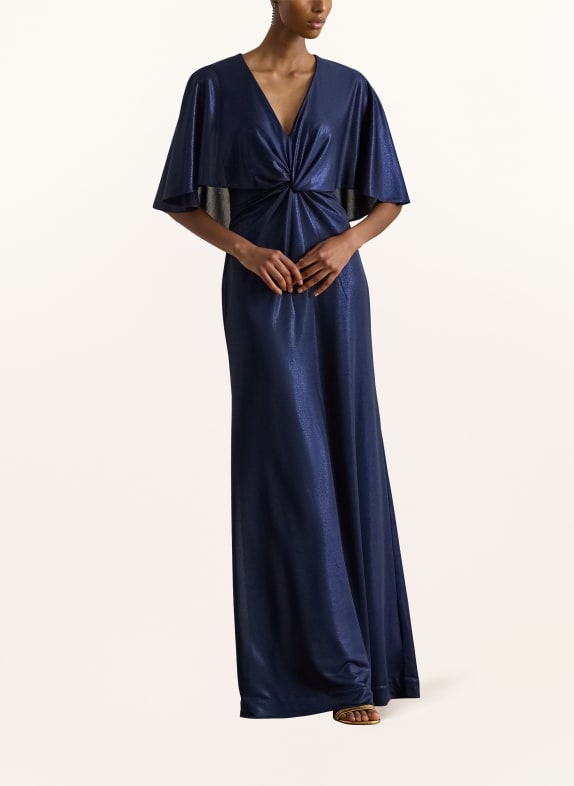 LAUREN RALPH LAUREN Abendkleid PHINYA mit Glitzergarn DUNKELBLAU